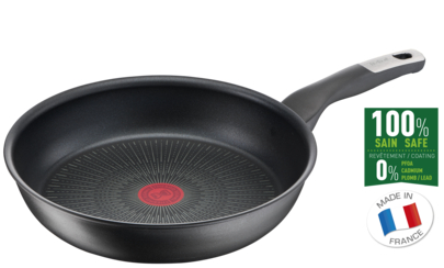 TEFAL | Pan | G2550572 Unlimited | Frying | Diameter 26 cm | Suitable for induction hob | Fixed handle | Black - Noir