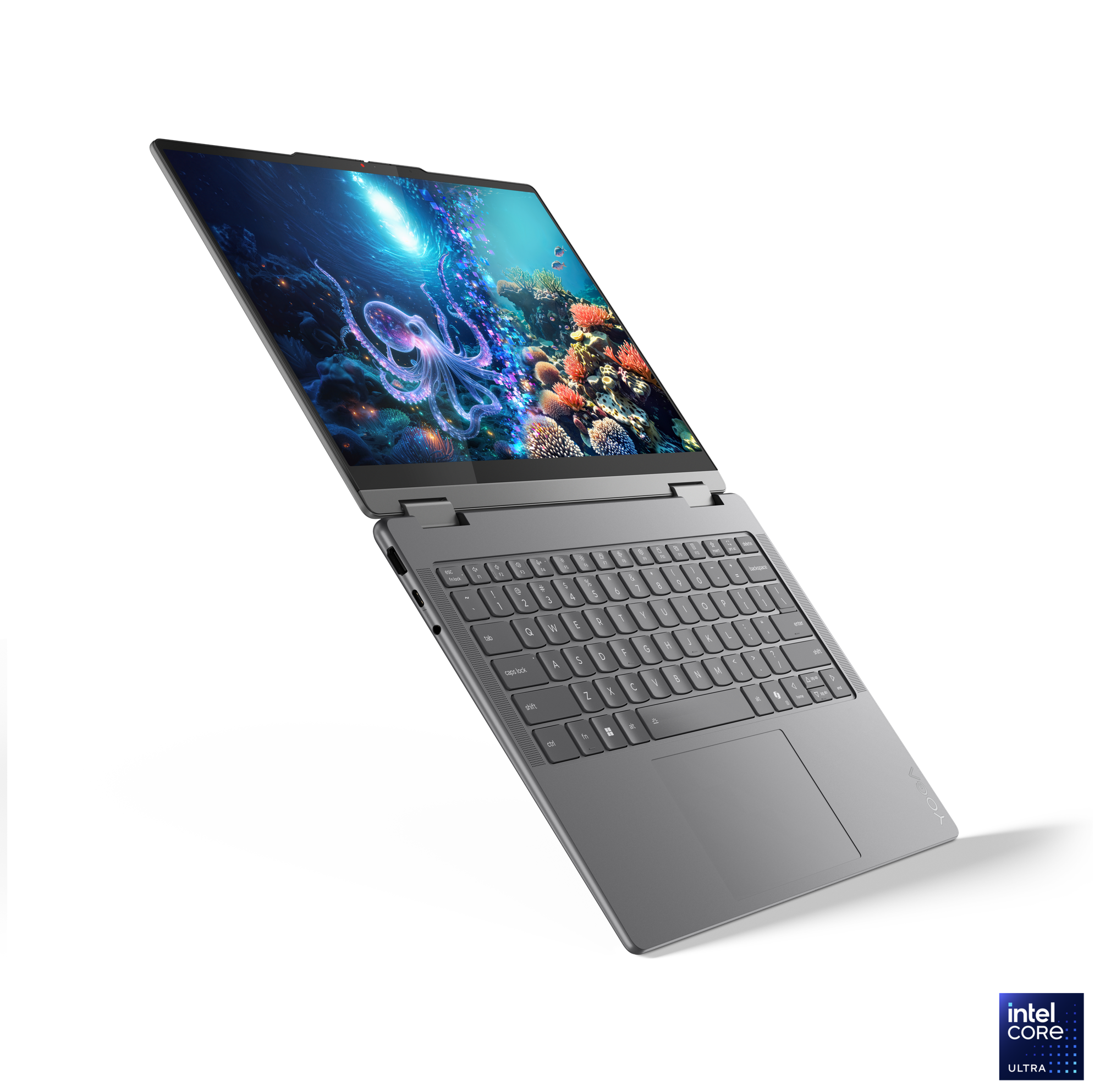 Lenovo Yoga 7 2-in-1 14ILL10 | Luna Grey | 14 " | OLED | Touchscreen | WUXGA | 1920 x 1200 pixels | Glossy | Intel Core Ultra 5 | 226V | 16 GB | Soldered LPDDR5x | Solid-state drive capacity 512 GB | Intel Arc Graphics | Windows 11 Home | 802.11be | Bluetooth version 5.4 | Keyboard language English | Keyboard backlit | Warranty 24 month(s) | Battery warranty 12 month(s) - Image 21