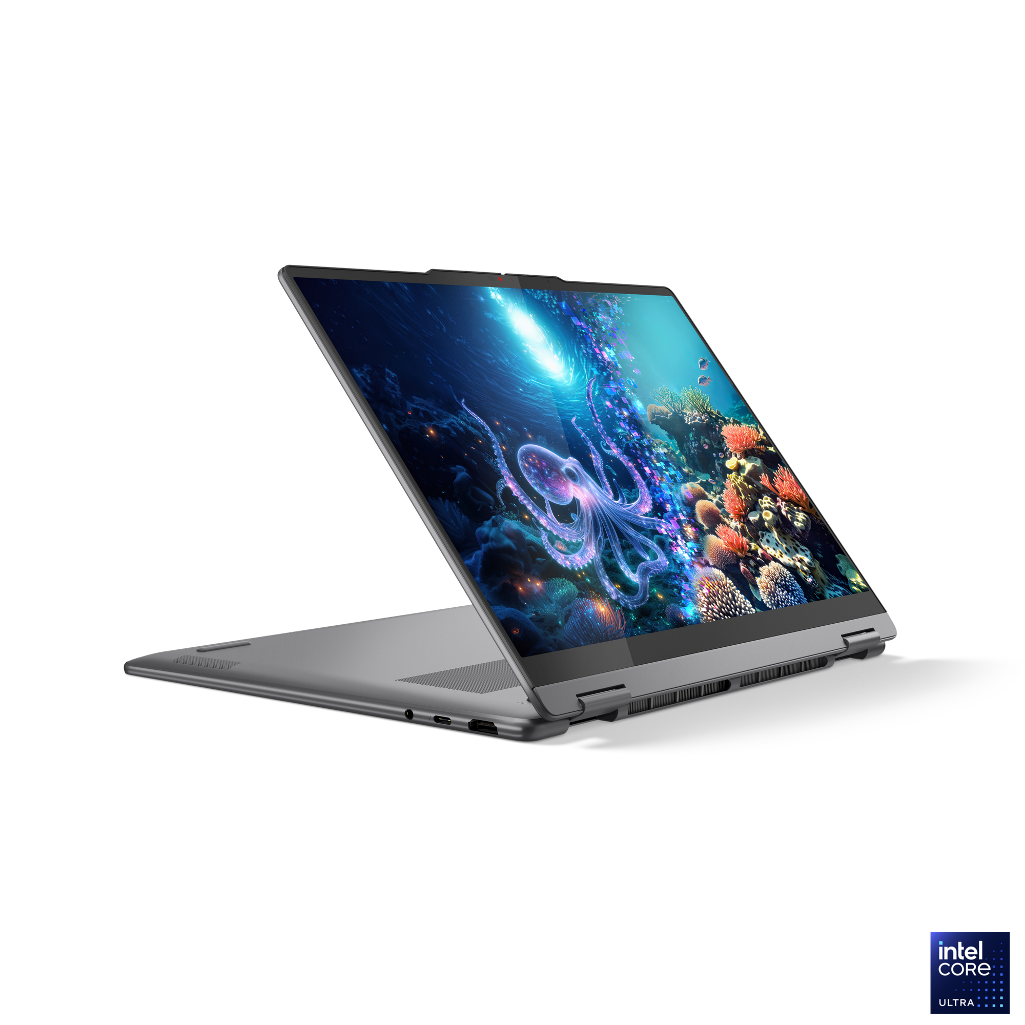 Lenovo Yoga 7 2-in-1 14ILL10 | Luna Grey | 14 " | OLED | Touchscreen | WUXGA | 1920 x 1200 pixels | Glossy | Intel Core Ultra 5 | 226V | 16 GB | Soldered LPDDR5x | Solid-state drive capacity 512 GB | Intel Arc Graphics | Windows 11 Home | 802.11be | Bluetooth version 5.4 | Keyboard language English | Keyboard backlit | Warranty 24 month(s) | Battery warranty 12 month(s) - Image 27