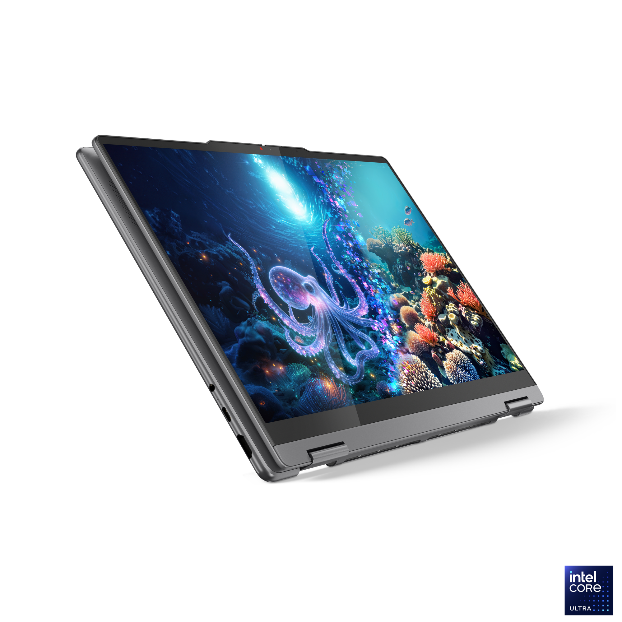 Lenovo Yoga 7 2-in-1 14ILL10 | Luna Grey | 14 " | OLED | Touchscreen | WUXGA | 1920 x 1200 pixels | Glossy | Intel Core Ultra 5 | 226V | 16 GB | Soldered LPDDR5x | Solid-state drive capacity 512 GB | Intel Arc Graphics | Windows 11 Home | 802.11be | Bluetooth version 5.4 | Keyboard language English | Keyboard backlit | Warranty 24 month(s) | Battery warranty 12 month(s) - Image 30