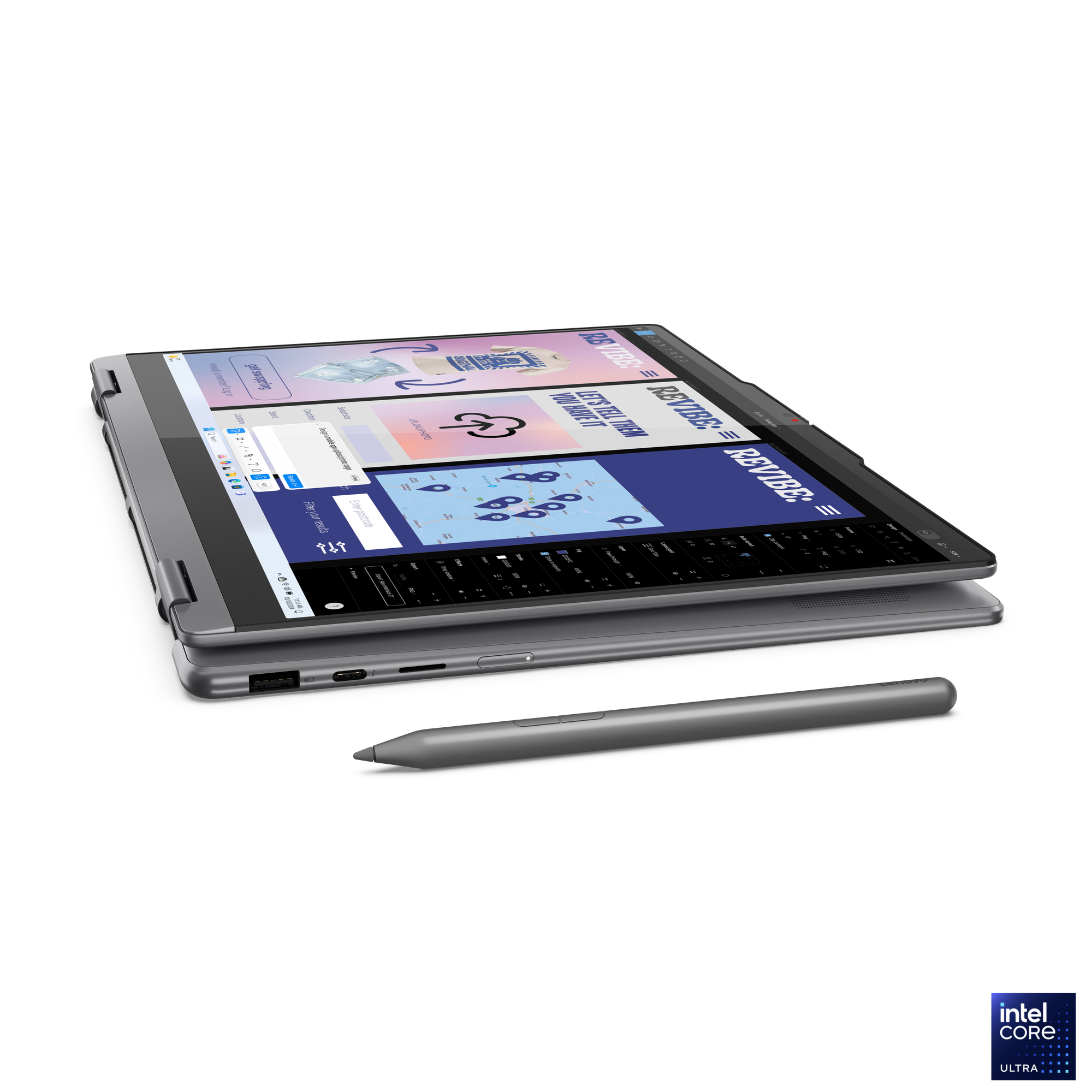 Lenovo Yoga 7 2-in-1 14ILL10 | Luna Grey | 14 " | OLED | Touchscreen | WUXGA | 1920 x 1200 pixels | Glossy | Intel Core Ultra 5 | 226V | 16 GB | Soldered LPDDR5x | Solid-state drive capacity 512 GB | Intel Arc Graphics | Windows 11 Home | 802.11be | Bluetooth version 5.4 | Keyboard language English | Keyboard backlit | Warranty 24 month(s) | Battery warranty 12 month(s) - Image 34