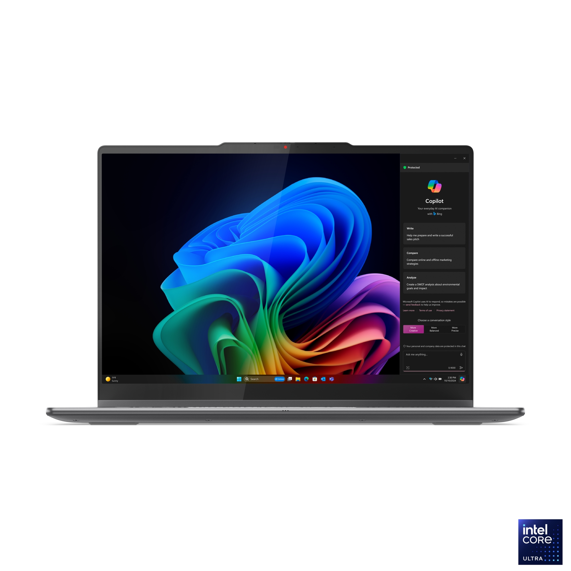 Lenovo Yoga 7 2-in-1 14ILL10 | Luna Grey | 14 " | OLED | Touchscreen | WUXGA | 1920 x 1200 pixels | Intel Core Ultra 7 | 256V | 16 GB | Soldered LPDDR5x | Solid-state drive capacity 512 GB | Intel Arc Graphics 140V | Windows 11 Home | 802.11be | Bluetooth version 5.4 | Keyboard language English | Keyboard backlit | Warranty 24 month(s) | Battery warranty 12 month(s) - Image 19
