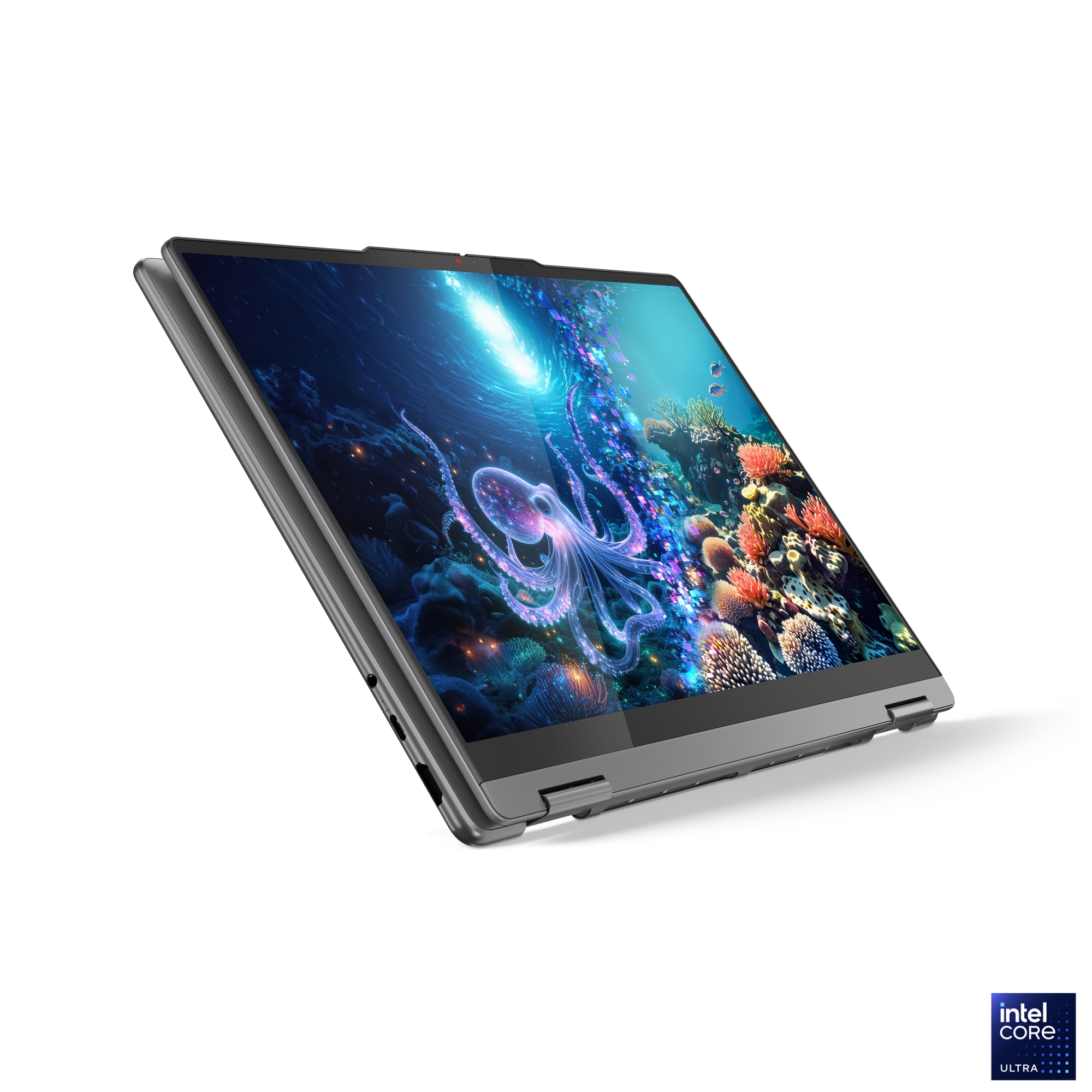 Lenovo Yoga 7 2-in-1 14ILL10 | Luna Grey | 14 " | OLED | Touchscreen | WUXGA | 1920 x 1200 pixels | Intel Core Ultra 7 | 256V | 16 GB | Soldered LPDDR5x | Solid-state drive capacity 512 GB | Intel Arc Graphics 140V | Windows 11 Home | 802.11be | Bluetooth version 5.4 | Keyboard language English | Keyboard backlit | Warranty 24 month(s) | Battery warranty 12 month(s) - Image 21