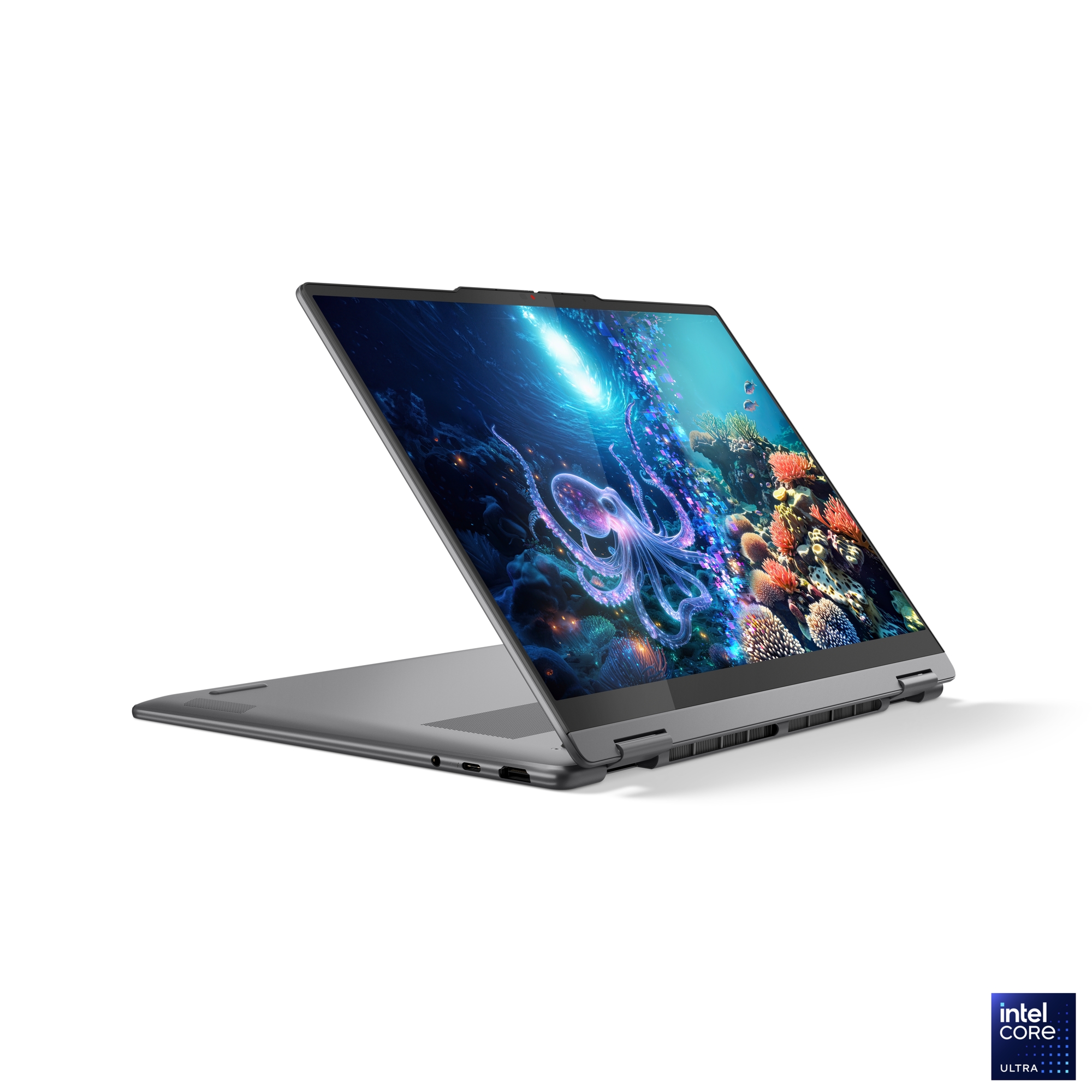 Lenovo Yoga 7 2-in-1 14ILL10 | Luna Grey | 14 " | OLED | Touchscreen | WUXGA | 1920 x 1200 pixels | Intel Core Ultra 7 | 256V | 16 GB | Soldered LPDDR5x | Solid-state drive capacity 512 GB | Intel Arc Graphics 140V | Windows 11 Home | 802.11be | Bluetooth version 5.4 | Keyboard language English | Keyboard backlit | Warranty 24 month(s) | Battery warranty 12 month(s) - Image 23