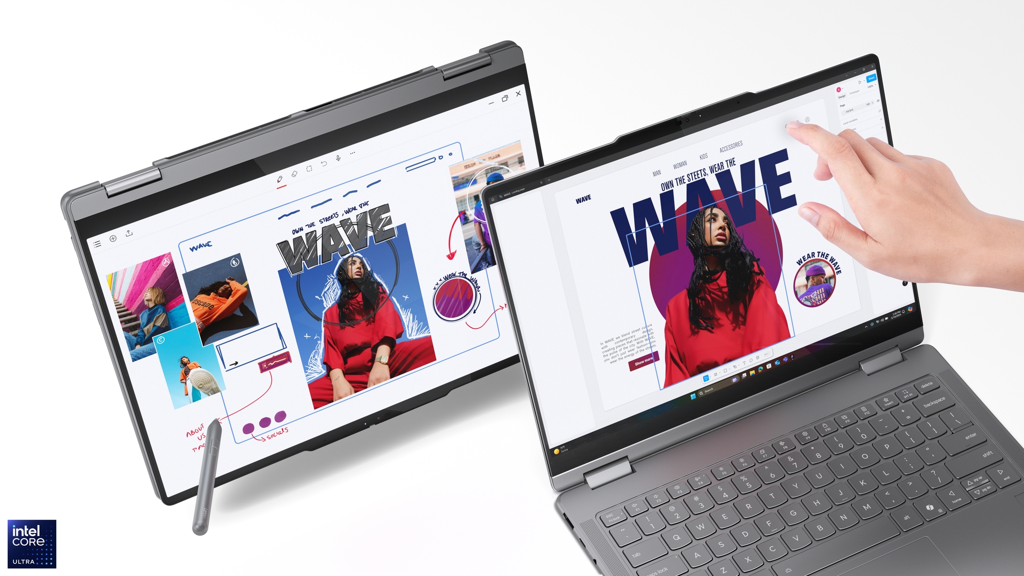 Lenovo Yoga 7 2-in-1 14ILL10 | Luna Grey | 14 " | OLED | Touchscreen | WUXGA | 1920 x 1200 pixels | Intel Core Ultra 7 | 256V | 16 GB | Soldered LPDDR5x | Solid-state drive capacity 512 GB | Intel Arc Graphics 140V | Windows 11 Home | 802.11be | Bluetooth version 5.4 | Keyboard language English | Keyboard backlit | Warranty 24 month(s) | Battery warranty 12 month(s) - Image 41