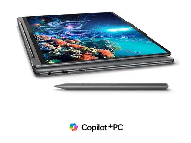 Lenovo Yoga 9 2-in-1 14ILL10 | Luna Grey | 14 " | OLED | Touchscreen | 2.8K WQXGA+ | 2880 x 1800 pixels | Intel Core Ultra 7 | 258V | 32 GB | Soldered LPDDR5x | Solid-state drive capacity 1000 GB | Intel Arc Graphics 140V | Windows 11 Pro | 802.11be | Bluetooth version 5.4 | Keyboard language Nordic | Keyboard backlit | Warranty 24 month(s) | Battery warranty 12 month(s) - Image 4