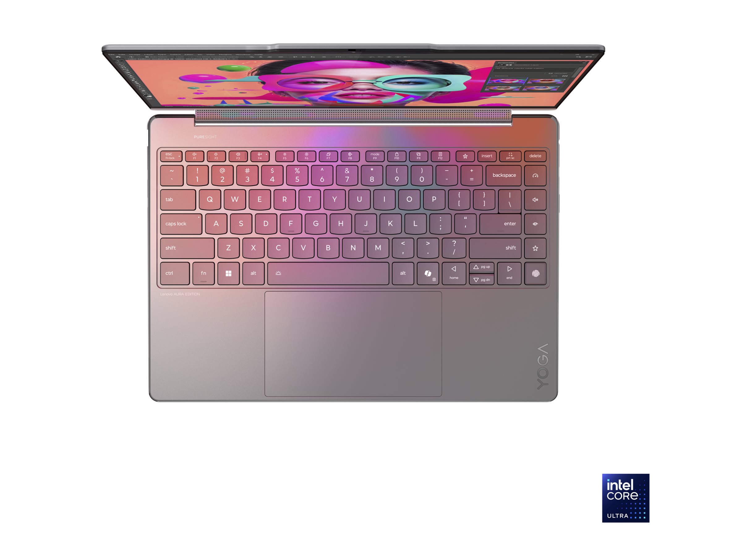 Lenovo Yoga 9 2-in-1 14ILL10 | Luna Grey | 14 " | OLED | Touchscreen | 2.8K WQXGA+ | 2880 x 1800 pixels | Intel Core Ultra 7 | 258V | 32 GB | Soldered LPDDR5x | Solid-state drive capacity 1000 GB | Intel Arc Graphics 140V | Windows 11 Pro | 802.11be | Bluetooth version 5.4 | Keyboard language Nordic | Keyboard backlit | Warranty 24 month(s) | Battery warranty 12 month(s) - Image 7