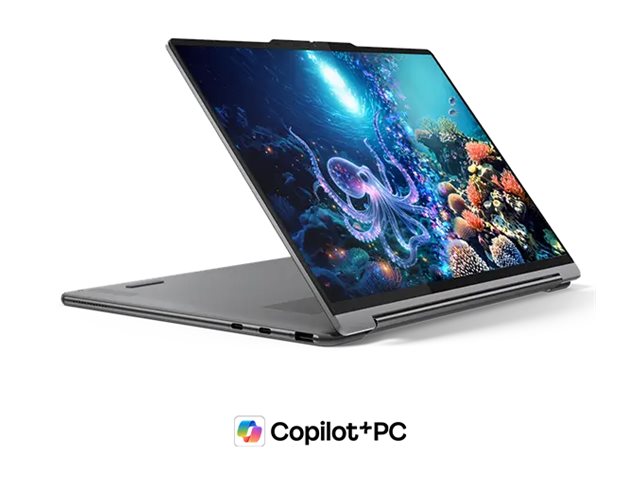 Lenovo Yoga 9 2-in-1 14ILL10 | Luna Grey | 14 " | OLED | Touchscreen | 2.8K WQXGA+ | 2880 x 1800 pixels | Intel Core Ultra 7 | 258V | 32 GB | Soldered LPDDR5x | Solid-state drive capacity 1000 GB | Intel Arc Graphics 140V | Windows 11 Pro | 802.11be | Bluetooth version 5.4 | Keyboard language Nordic | Keyboard backlit | Warranty 24 month(s) | Battery warranty 12 month(s) - Image 8