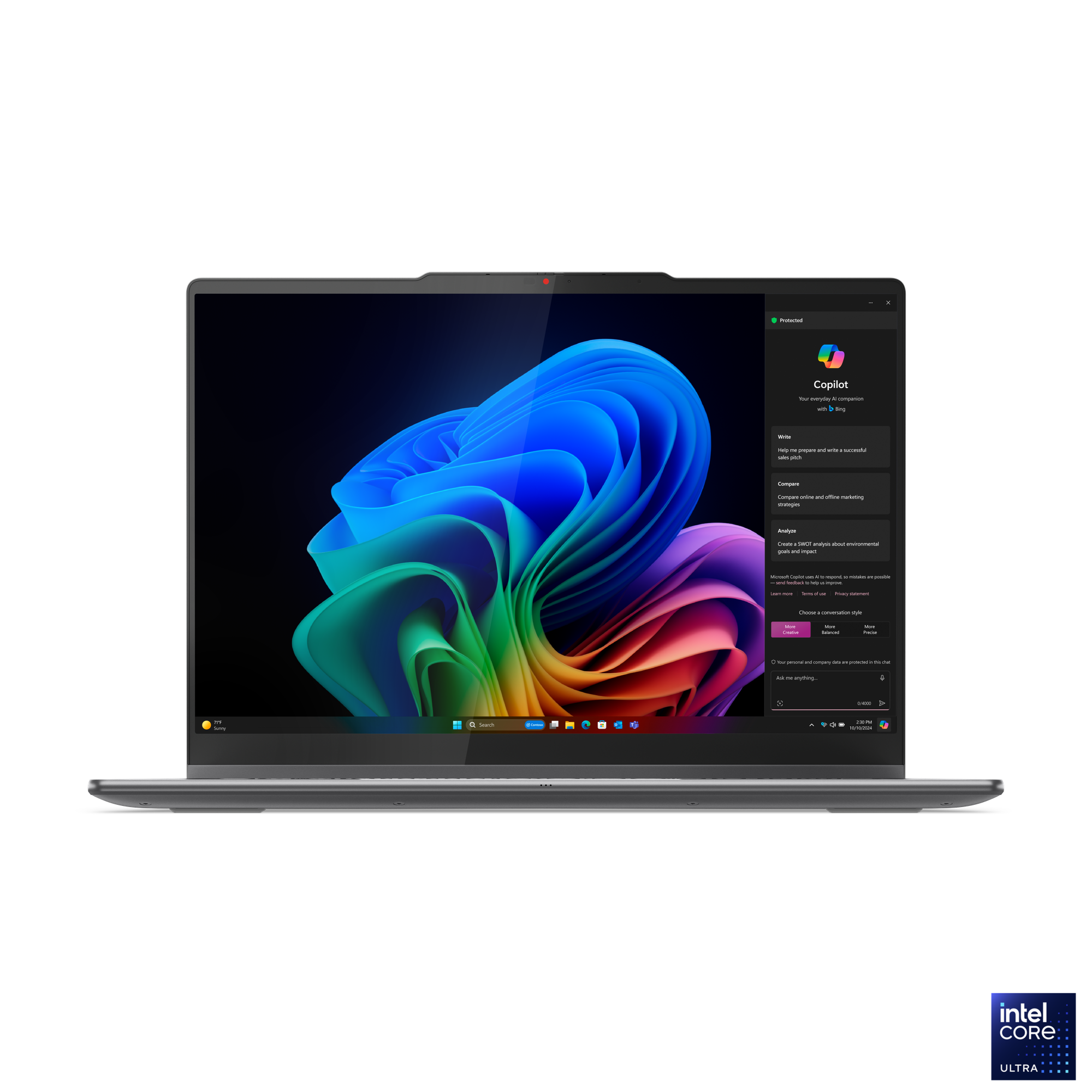 Lenovo Yoga 7 2-in-1 14ILL10 | Luna Grey | 14 " | OLED | Touchscreen | WUXGA | 1920 x 1200 pixels | Glossy | Intel Core Ultra 5 | 226V | 16 GB | Soldered LPDDR5x | Solid-state drive capacity 512 GB | Intel Arc Graphics | Windows 11 Home | 802.11be | Bluetooth version 5.4 | Keyboard language Nordic | Keyboard backlit | Warranty 24 month(s) | Battery warranty 12 month(s) - Image 3