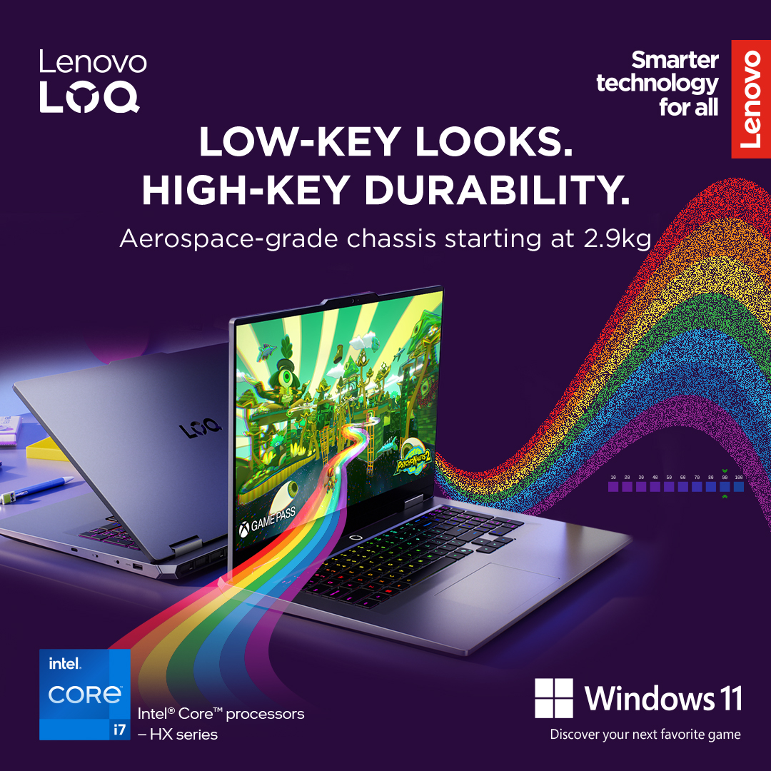 Lenovo LOQ 17IRX10 17.3 FHD i7-13650HX/16GB/1TB/NVIDIA GF RTX 5060 8GB/WIN11 Home/ENG Backlit kbd/Luna Grey/2Y Warranty - Image 27