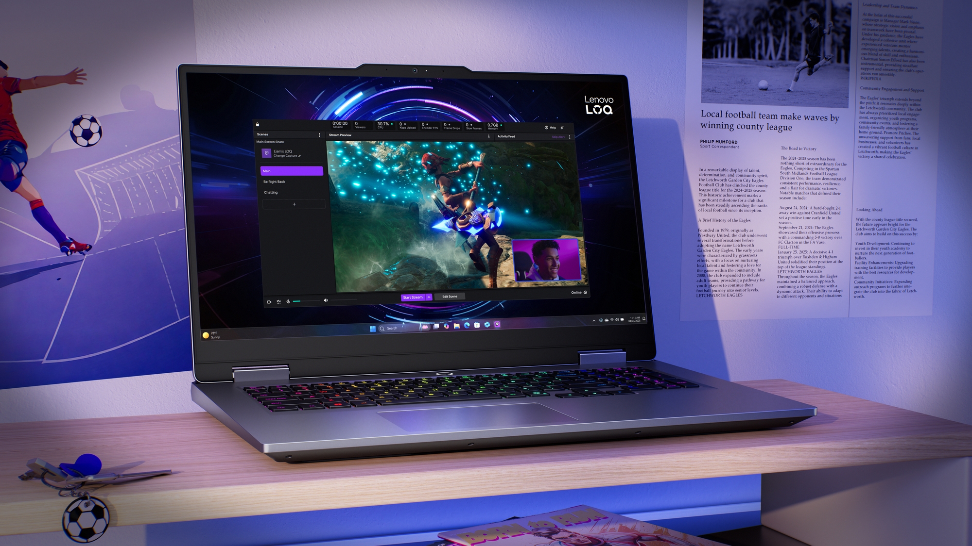 Lenovo LOQ 17IRX10 17.3 FHD i7-13650HX/16GB/1TB/NVIDIA GF RTX 5060 8GB/WIN11 Home/ENG Backlit kbd/Luna Grey/2Y Warranty - Image 47