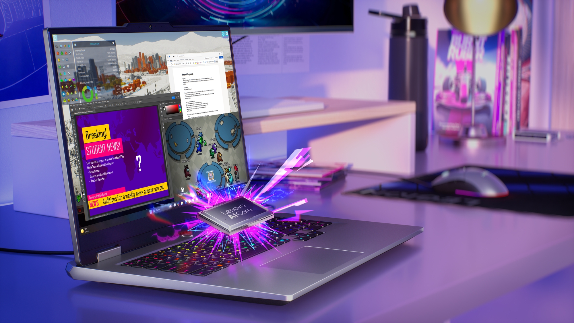 Lenovo LOQ 17IRX10 17.3 FHD i7-13650HX/16GB/1TB/NVIDIA GF RTX 5060 8GB/WIN11 Home/ENG Backlit kbd/Luna Grey/2Y Warranty - Image 54