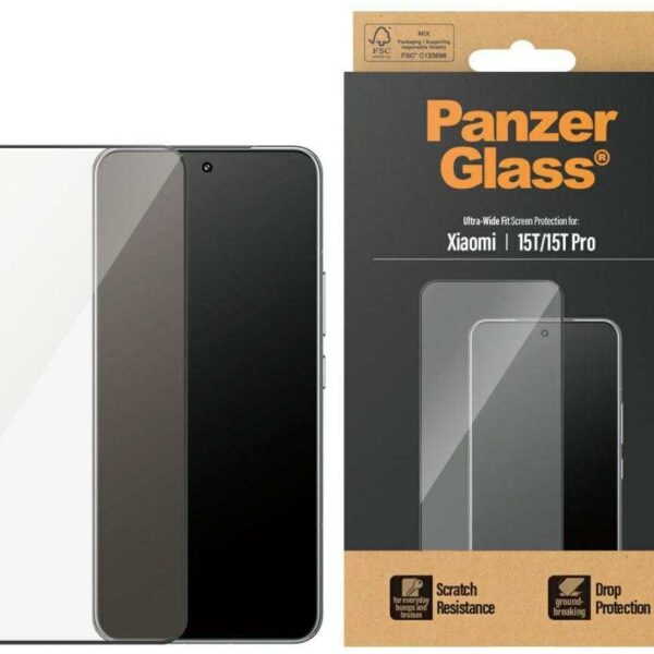 PanzerGlass Screen protector | Xiaomi | 15T/15T Pro | Transparent | Ultra-Wide Fit