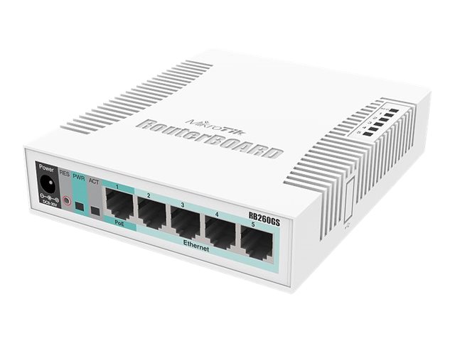 MikroTik | Switch | RB260GS | Web managed | Desktop | SFP ports quantity SFP ports quantity 1 | Power over Ethernet (PoE) ports quantity 1 | 12 month(s) - Image 3