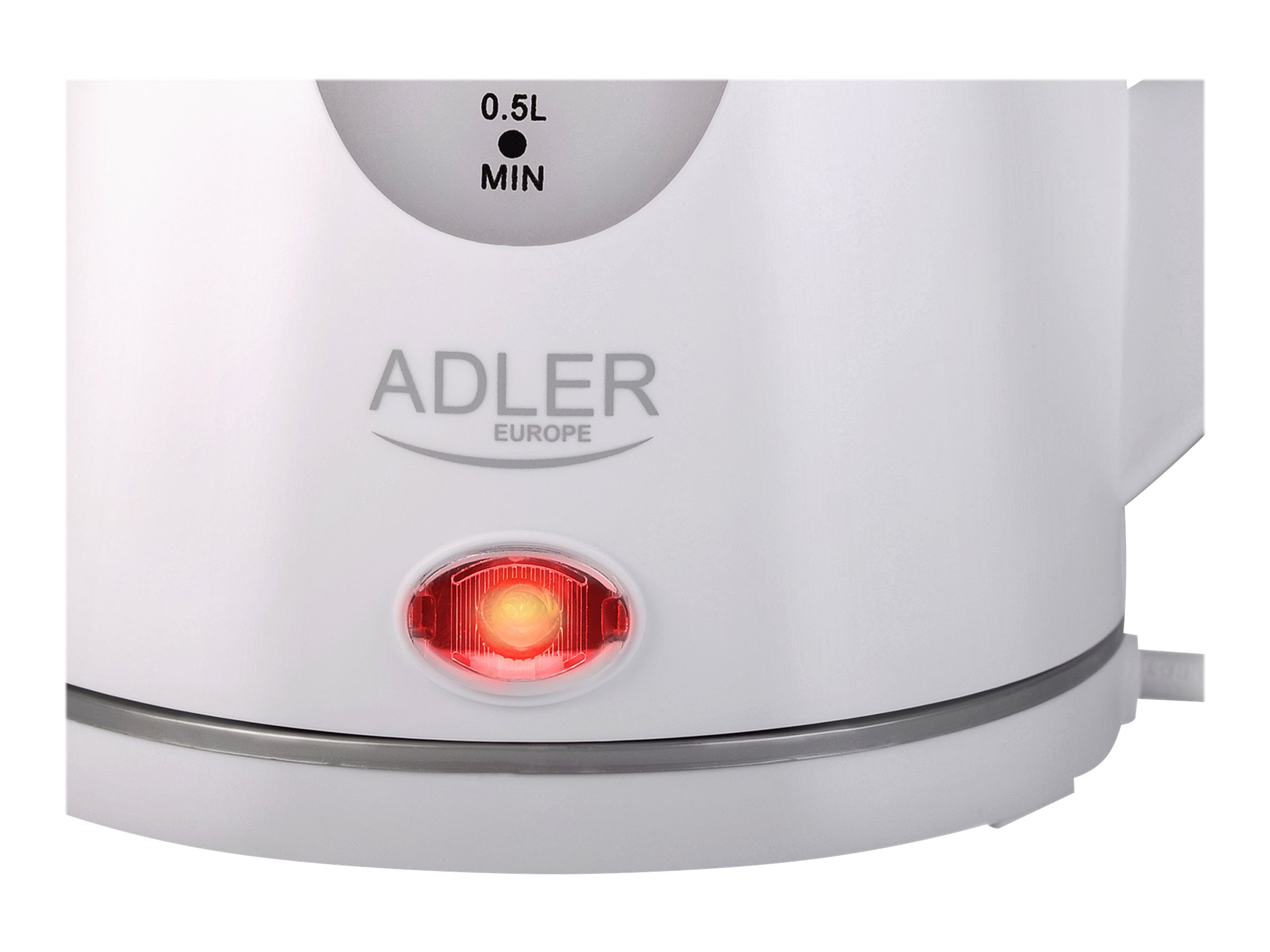 Adler | Kettle | AD 1207 | Standard | 2000 W | 1.5 L | Plastic | 360° rotational base | White - Image 7