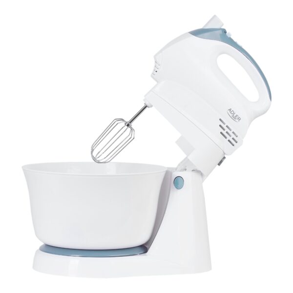 Adler | Mixer | AD 4202 | Mixer with bowl | 300 W | Number of speeds 5 | Turbo mode | White