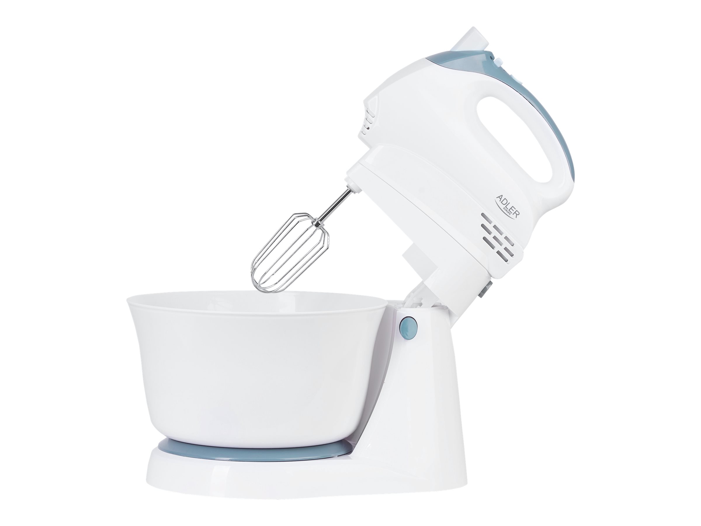 Adler | Mixer | AD 4202 | Mixer with bowl | 300 W | Number of speeds 5 | Turbo mode | White