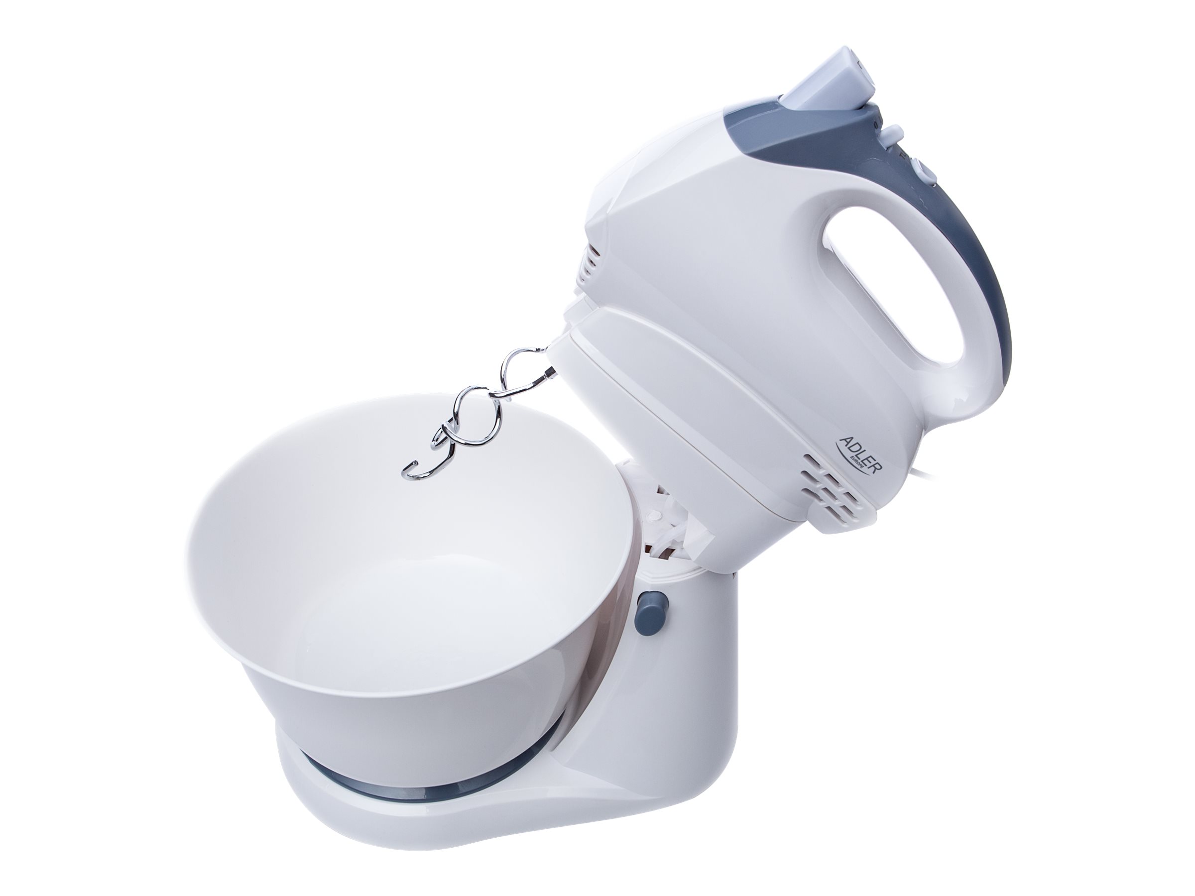 Adler | Mixer | AD 4202 | Mixer with bowl | 300 W | Number of speeds 5 | Turbo mode | White - Image 4