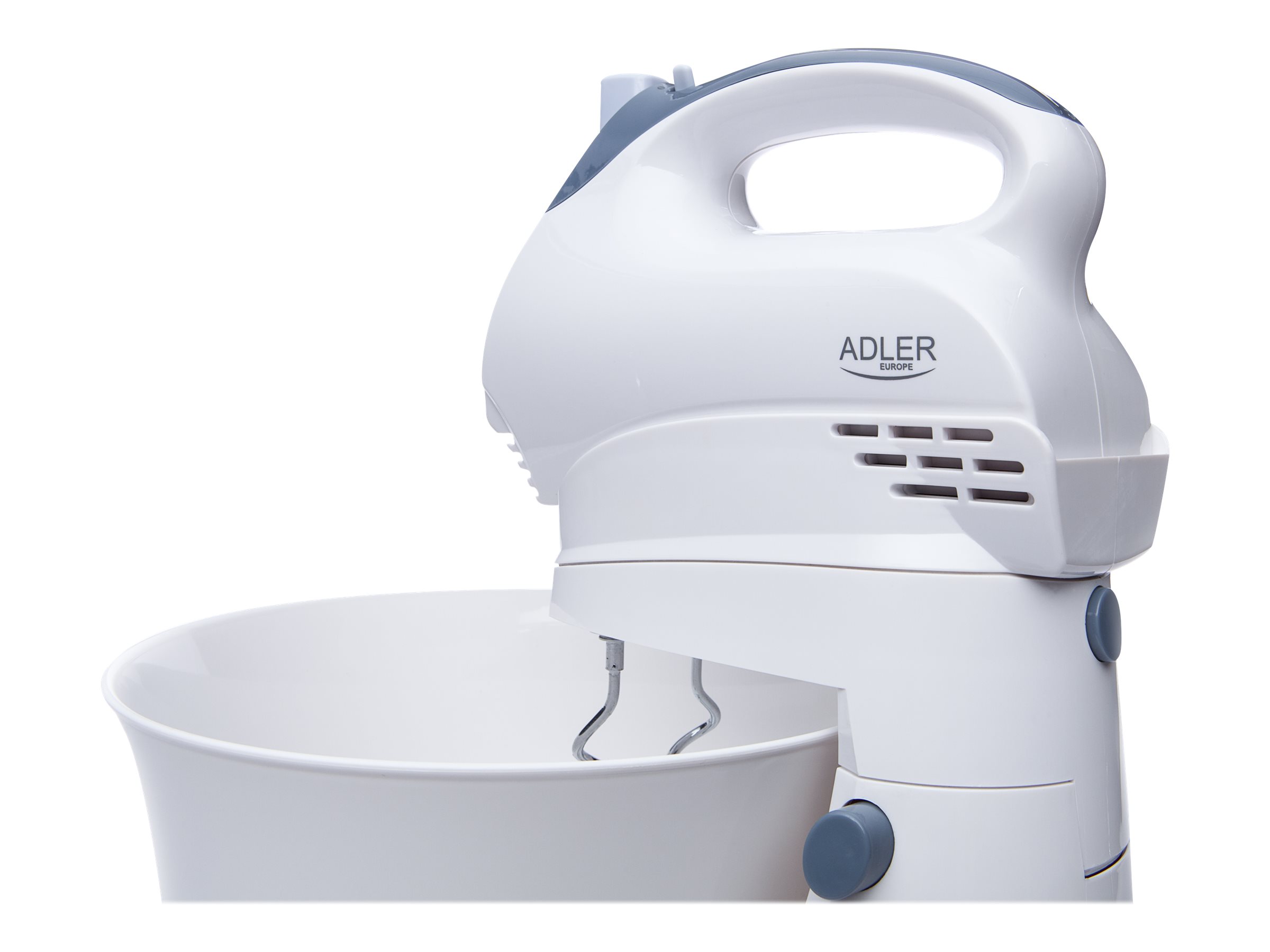 Adler | Mixer | AD 4202 | Mixer with bowl | 300 W | Number of speeds 5 | Turbo mode | White - Image 9