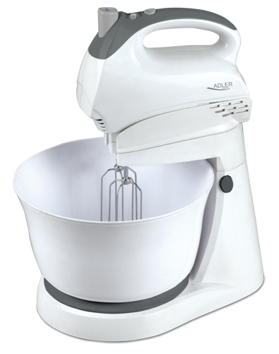 Adler | Mixer | AD 4202 | Mixer with bowl | 300 W | Number of speeds 5 | Turbo mode | White - Image 15