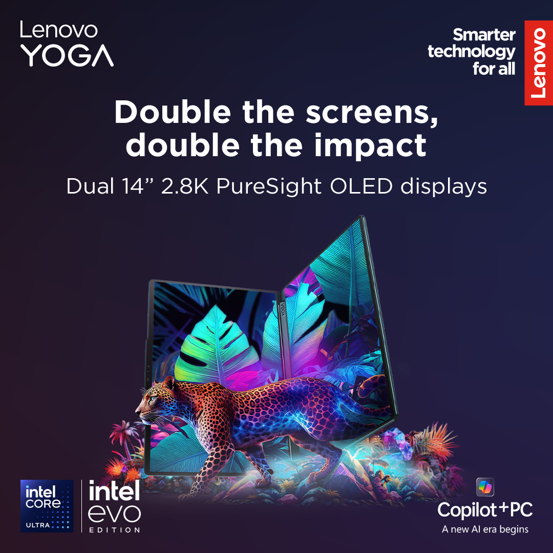 Lenovo Yoga Book 9 14IAH10 | Tidal Teal | 2x14 " | OLED | Touchscreen | 2.8K WQXGA+ | 2880 x 1800 pixels | Glossy | Intel Core Ultra 7 | 255H | 32 GB | Soldered LPDDR5x | Solid-state drive capacity 1000 GB | Intel Arc Graphics | Windows 11 Pro | 802.11be | Bluetooth version 5.4 | Keyboard language Nordic | Keyboard backlit | Warranty 24 month(s) | Battery warranty 12 month(s) - Image 59