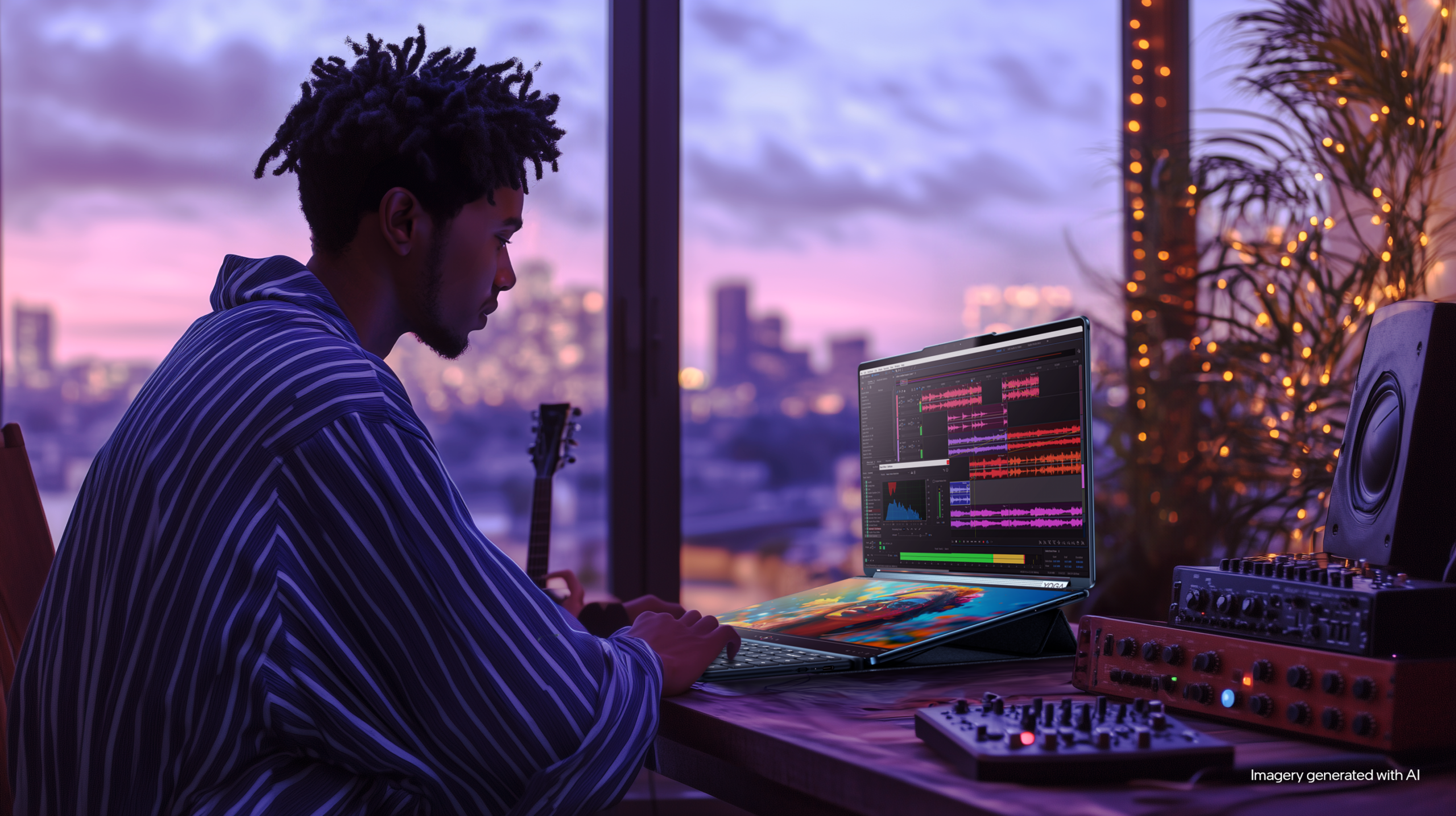 Lenovo Yoga Book 9 14IAH10 | Tidal Teal | 2x14 " | OLED | Touchscreen | 2.8K WQXGA+ | 2880 x 1800 pixels | Intel Core Ultra 7 | 255H | 32 GB | Soldered LPDDR5x | Solid-state drive capacity 1000 GB | Intel Arc 140T GPU | Windows 11 Pro | 802.11be | Bluetooth version 5.4 | Keyboard language English | Keyboard backlit | Warranty 24 month(s) | Battery warranty 12 month(s) - Image 87