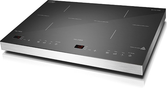 Caso | Free standing table hob | S-Line 3500 | Number of burners/cooking zones 2 | Sensor-Touch | Black | Induction - Image 3
