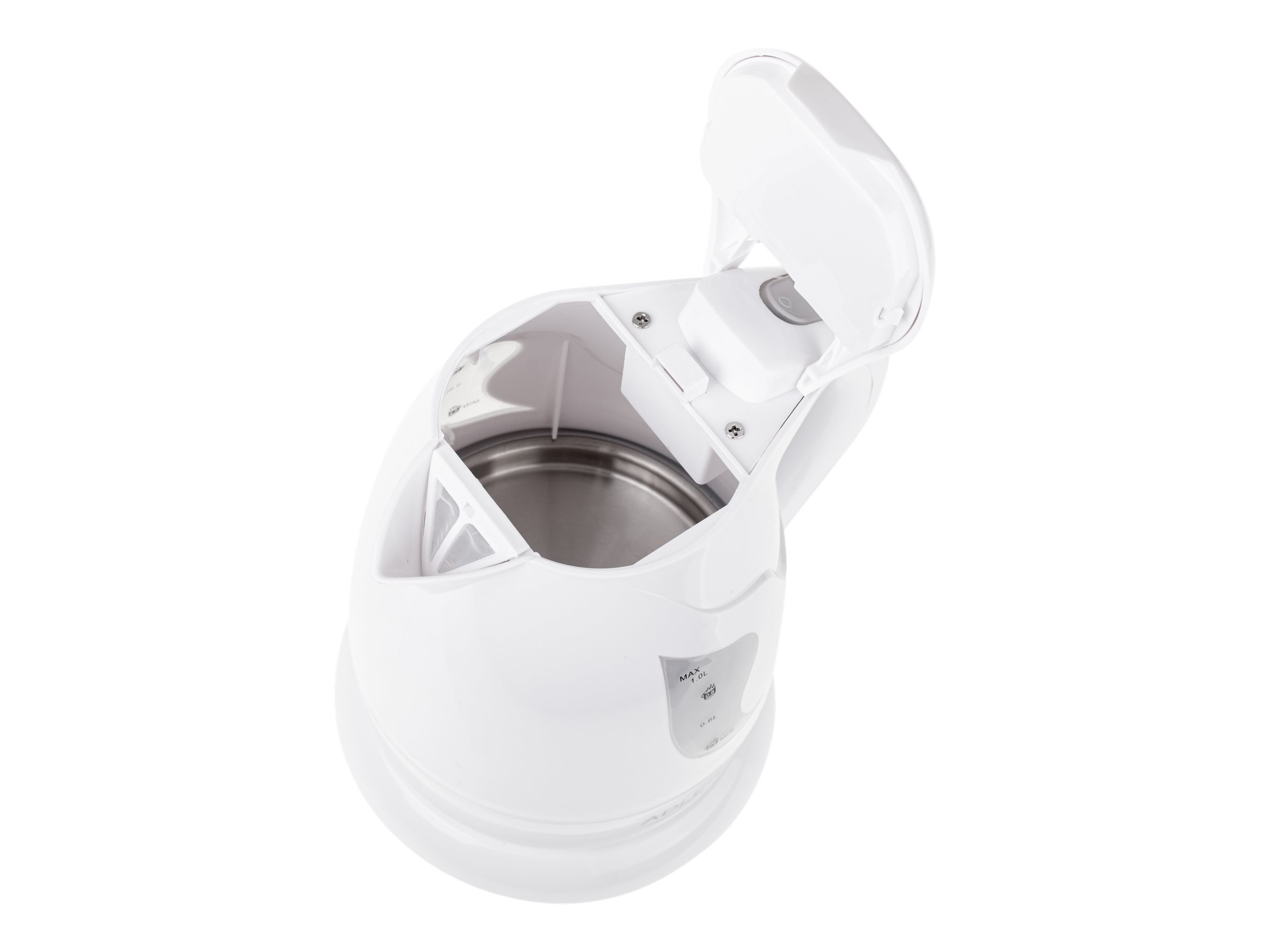 Adler | Kettle | AD 08 | Standard | 850 W | 1 L | Plastic | 360° rotational base | White - Image 4