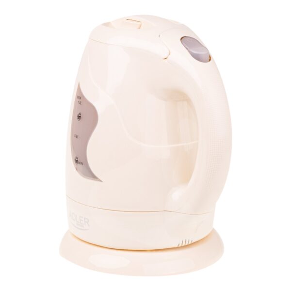 Adler | Kettle | AD 08 b | Standard | 850 W | 1 L | Plastic | 360° rotational base | Beige