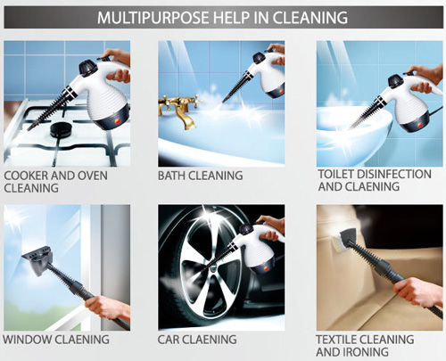 Camry | Steam cleaner | CR 7021 | Power 1100 W | Steam pressure 3.5 bar | Water tank capacity 0.35 L | White - Image 13