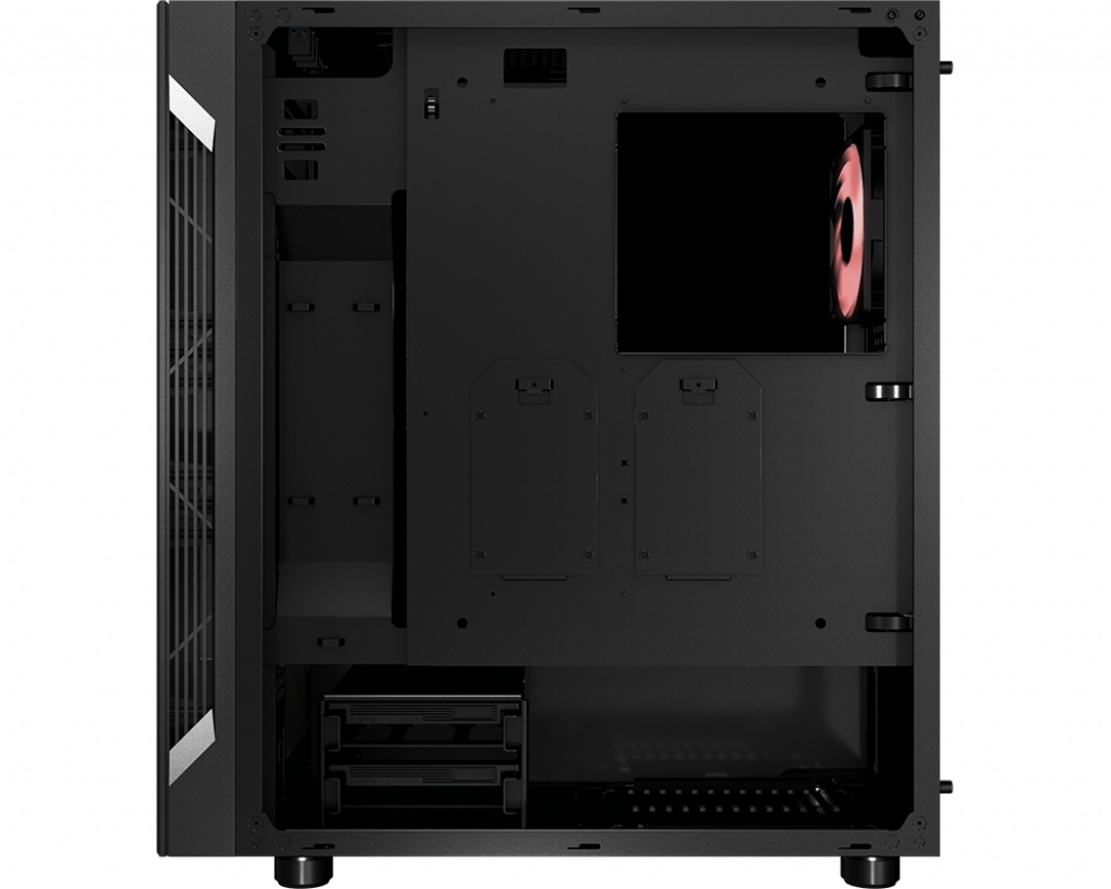MSI MAG VAMPIRIC 010M PC Case, Midi-Tower, USB 3.2, Black | MSI | MAG VAMPIRIC 010M | ATX | Black - Image 4