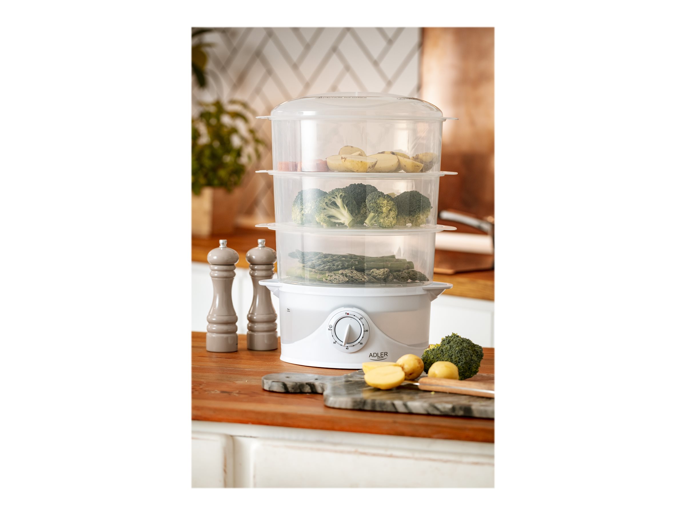 Adler | White | 800 W W | Number of baskets 3 - Image 4