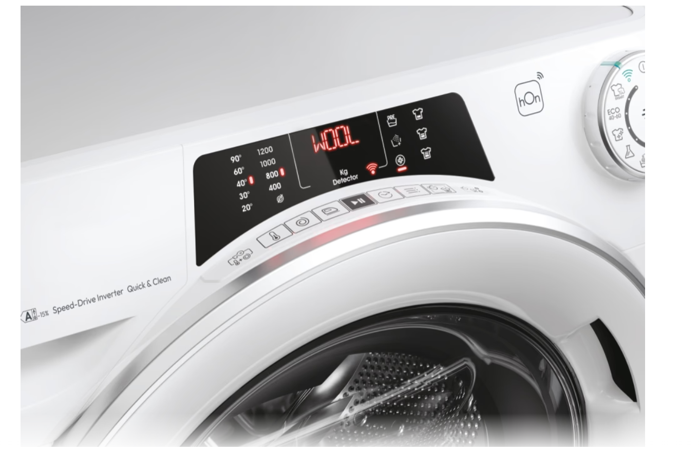 Candy Washing Machine | RO 284DWMS7/1-S | Energy efficiency class A | Front loading | Washing capacity 8 kg | 1200 RPM | Depth 53 cm | Width 60 cm | Display | TFT | Steam function | Wi-Fi | White - Image 10