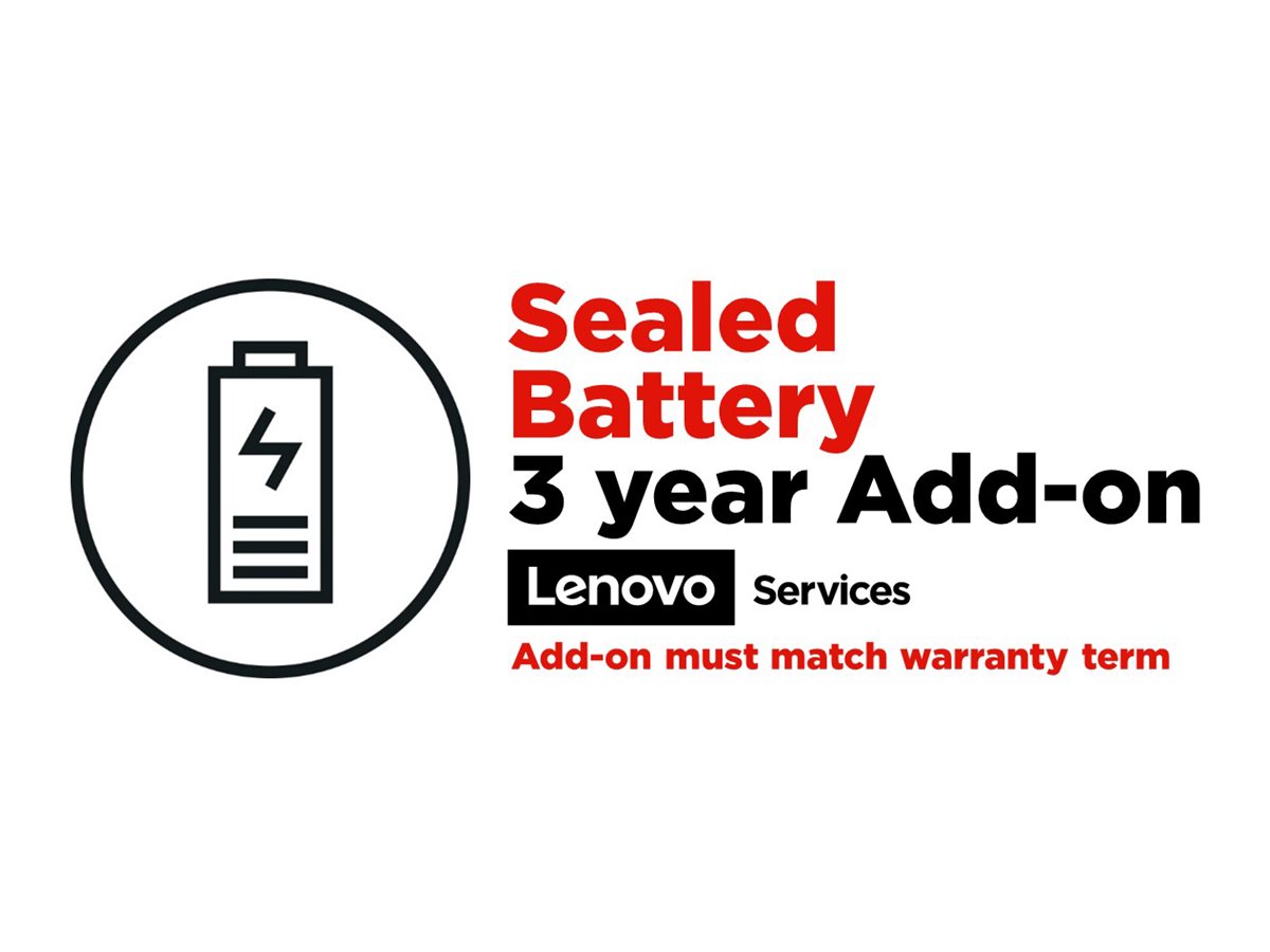 Lenovo | Warranty 3Y Sealed Battery Add On Replacement | Next Business Day (NBD) | 3 year(s) | On-site - Image 2