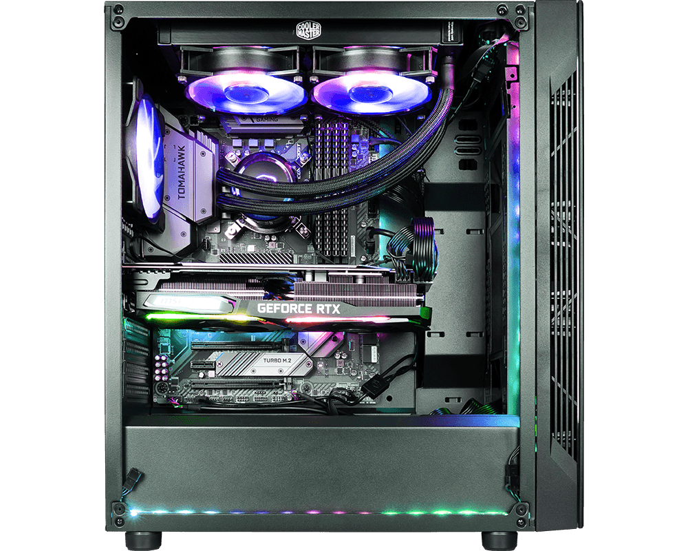 MSI MAG VAMPIRIC 010M PC Case, Midi-Tower, USB 3.2, Black | MSI | MAG VAMPIRIC 010M | ATX | Black - Image 5