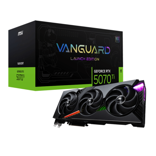 MSI GeForce RTX 5070 Ti 16G VANGUARD SOC LAUNCH EDITION | NVIDIA | 16 GB | GeForce RTX 5070 Ti | GDDR7 | HDMI ports quantity 1 | PCI Express Gen 5