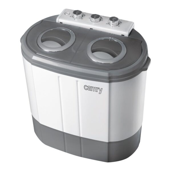 Camry | Washing machine | CR 8052 | Top loading | Washing capacity 3 kg | 1300 RPM | Depth 40 cm | Width 60 cm | White-Grey