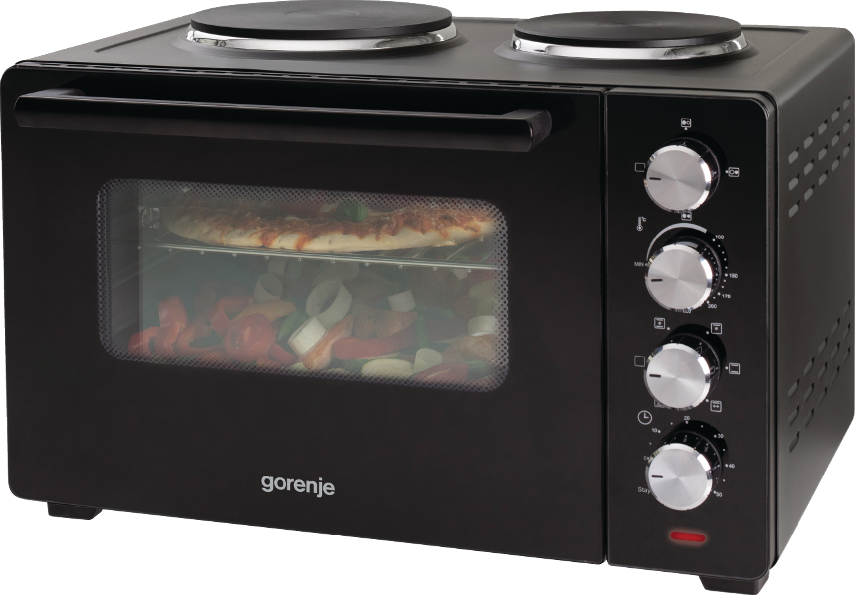 Gorenje | Mini Oven | OM30GBX | 30 L | Number of burners/cooking zones 2 | 1600 W | Black - Image 6