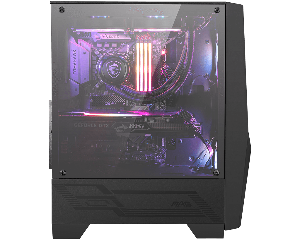 MSI MAG FORGE 100R PC Case, Mid-Tower, USB 3.2, Black | MSI | MSI MAG FORGE 100R | ATX | Black - Image 2