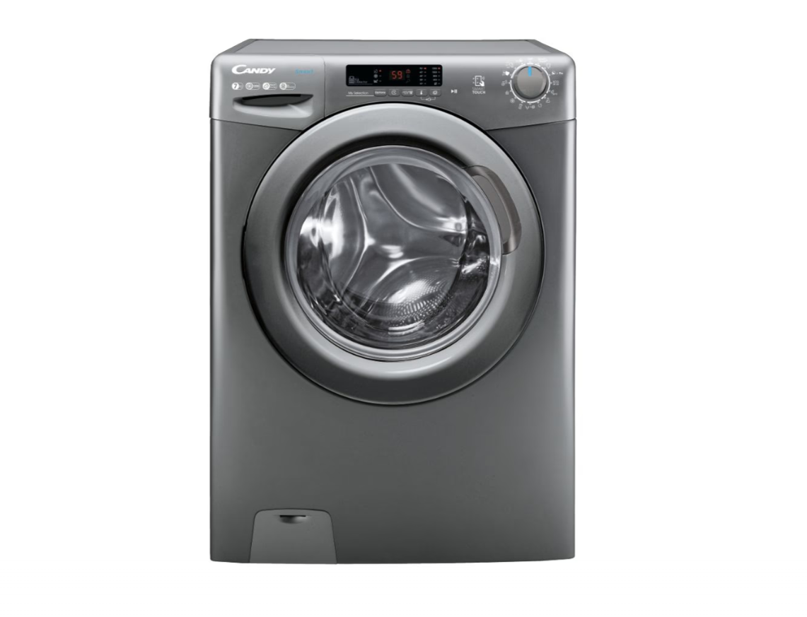 Candy Washing Machine | CS 1272DRRE/1-S | Energy efficiency class D | Front loading | Washing capacity 7 kg | 1200 RPM | Depth 49 cm | Width 60 cm | Display | LCD | Anthracite