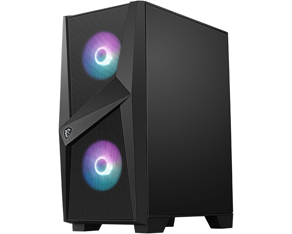 MSI MAG FORGE 100R PC Case, Mid-Tower, USB 3.2, Black | MSI | MSI MAG FORGE 100R | ATX | Black - Image 3