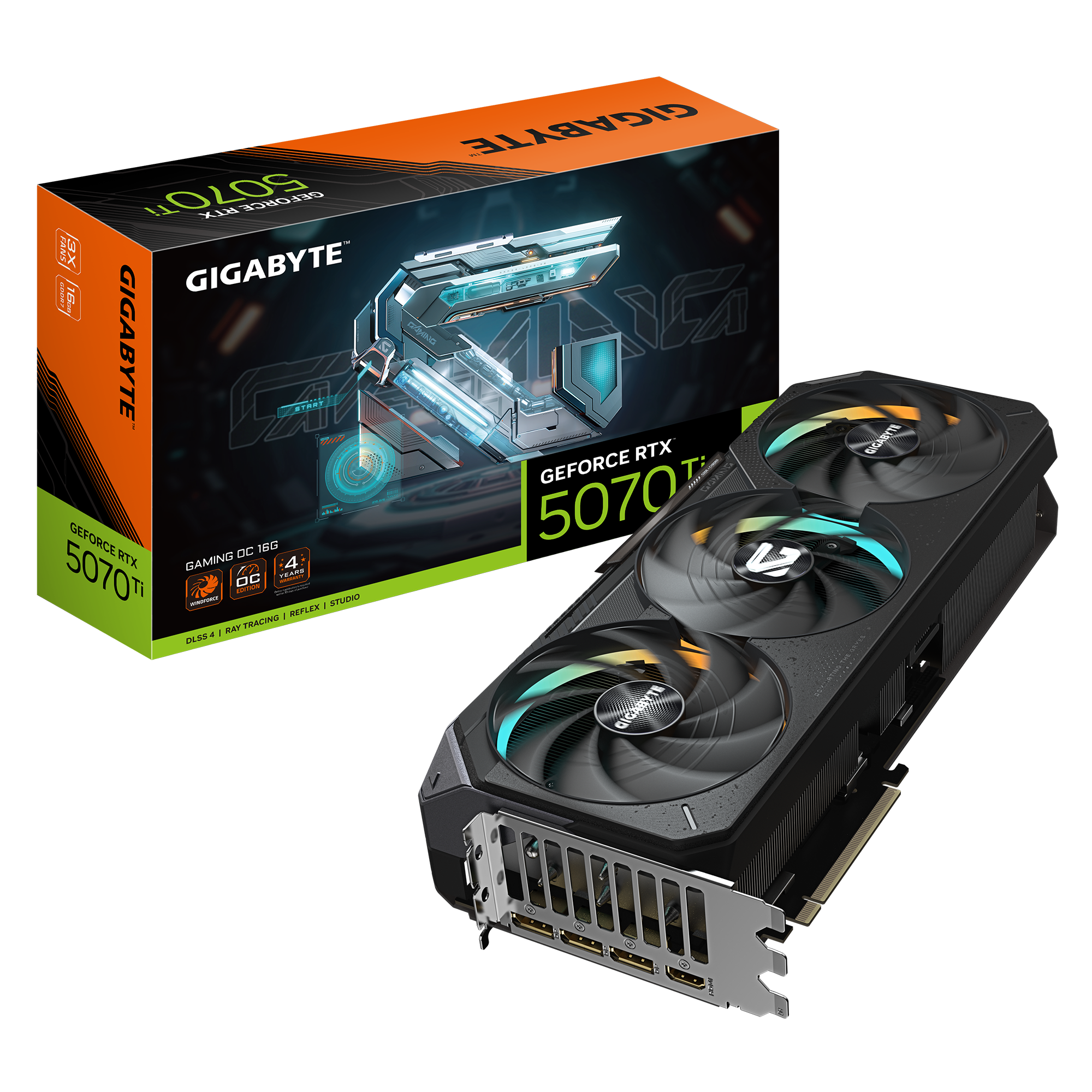 Gigabyte GeForce RTX 5070 Ti GAMING OC 16G | NVIDIA | 16 GB | GeForce RTX 5070 Ti | HDMI ports quantity 1 | PCI-E 5.0