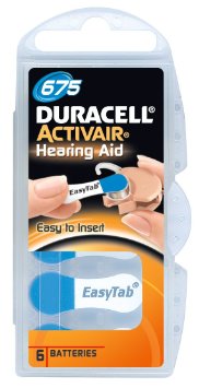 Duracell | A675/DA675/ZL675 | Zinc air cells | 6 pc(s)
