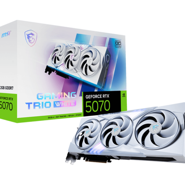 MSI GeForce RTX 5070 12G GAMING TRIO OC WHITE | NVIDIA | 12 GB | GeForce RTX 5070 | GDDR7 | HDMI ports quantity 1 | PCI Express Gen 5