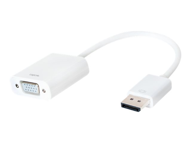 Logilink | Logilink CV0059B, Display Port 1.2 to VGA Active Adapter with 15cm cable : | White | DisplayPort | VGA - Image 3