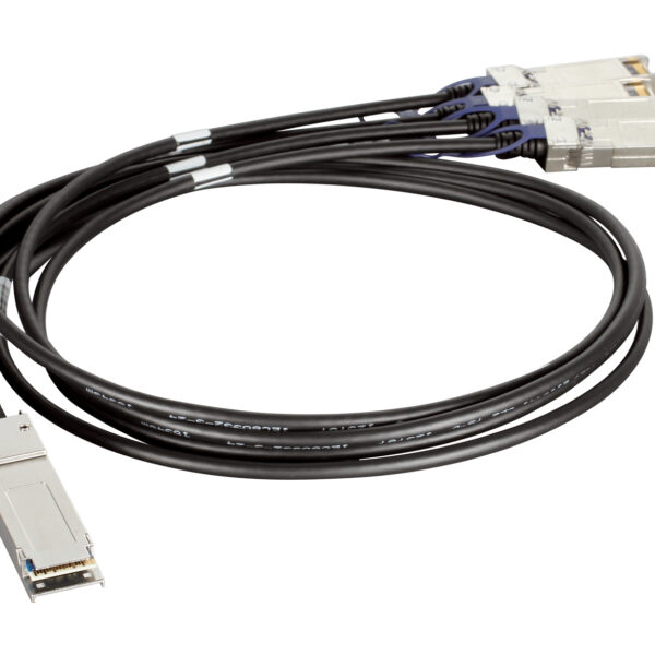 D-Link | DEM-CB100QXS-4XS | QSFP+ | Copper | Direct Attach Cable | 10/100/1000/40000 Mbit/s | Maximum transfer distance 1 m