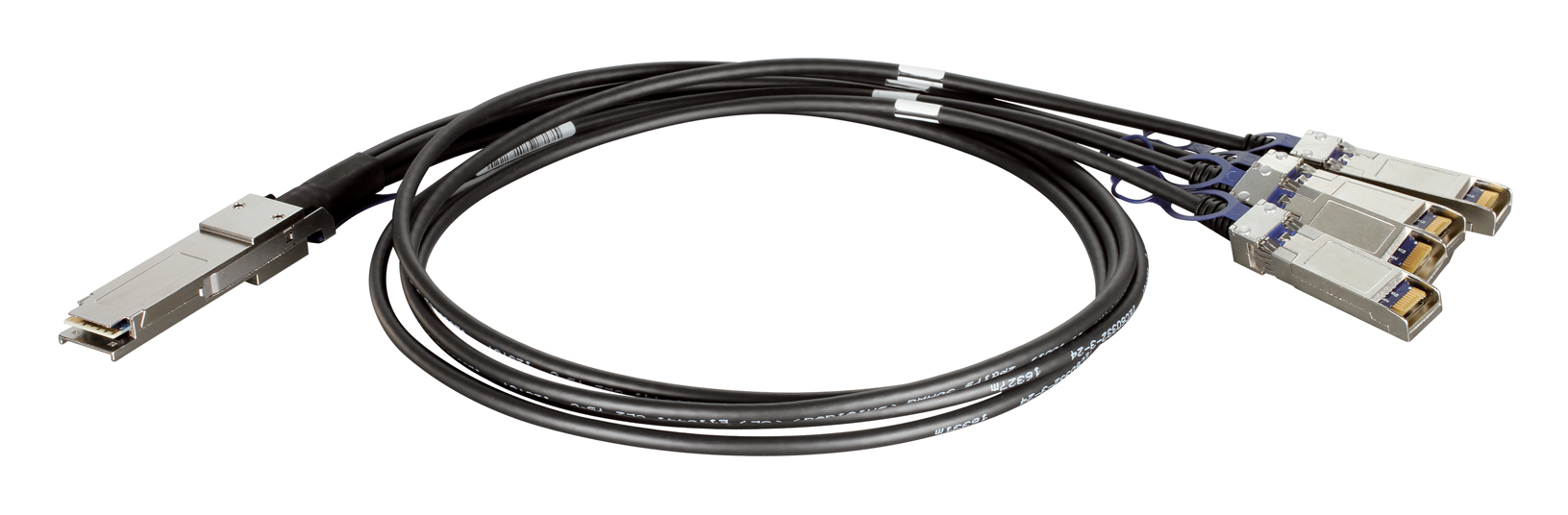 D-Link | DEM-CB100QXS-4XS | QSFP+ | Copper | Direct Attach Cable | 10/100/1000/40000 Mbit/s | Maximum transfer distance 1 m - Image 2