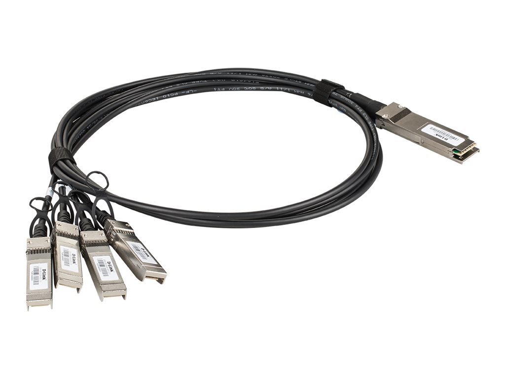 D-Link | DEM-CB100QXS-4XS | QSFP+ | Copper | Direct Attach Cable | 10/100/1000/40000 Mbit/s | Maximum transfer distance 1 m - Image 6