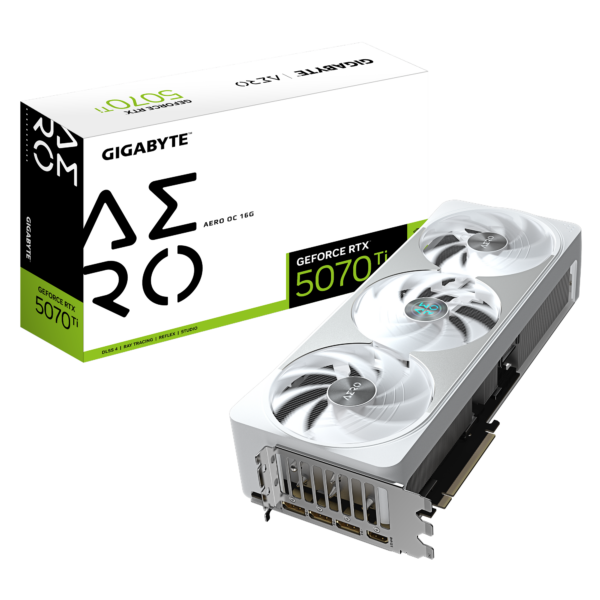 Gigabyte GeForce RTX 5070 Ti AERO OC 16G | NVIDIA | 16 GB | GeForce RTX 5070 Ti | HDMI ports quantity 1 | PCI-E 5.0