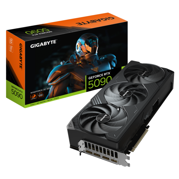 Gigabyte GeForce RTX 5090 WINDFORCE OC 32G | NVIDIA | 32 GB | GeForce RTX 5090 | GDDR7 | HDMI ports quantity 1 | PCI-E 5.0